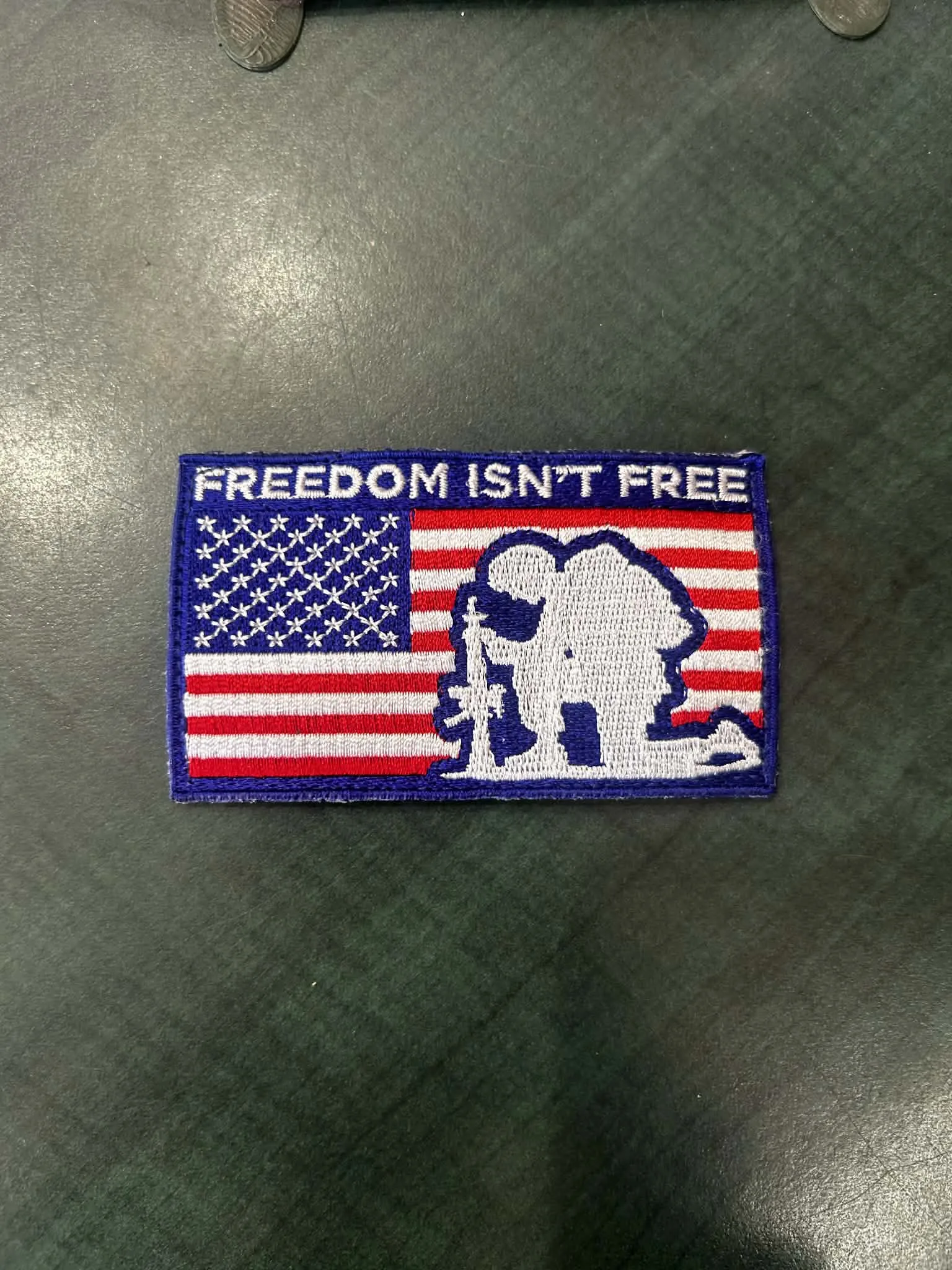 Patch Freedom isnt free USA Velcro
