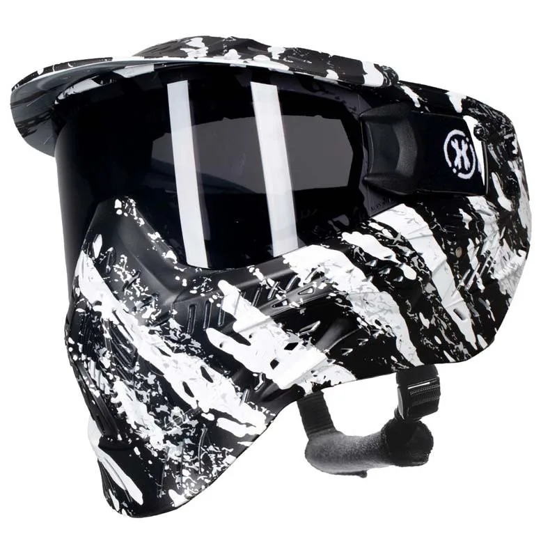 HK Army HSTL Paintball Mask Thermal Fracture - Black/White