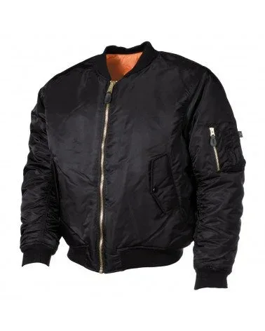 Manteau d'aviation Bomber Noir